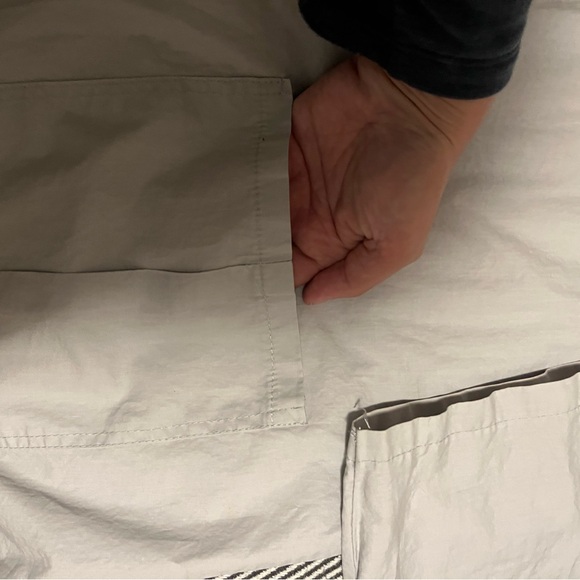 Muslim premium cotton blouse and skirt set from Bazar Al Haya light grey - Picture 12 of 13